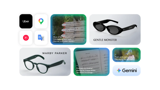 &Atilde;culos inteligentes Google, parceria com a Warby Parker e Gentle Monster