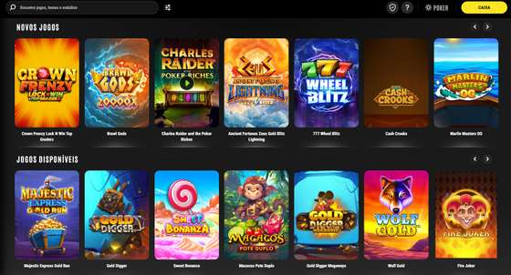 Lobby do 888Casino com novos jogos e slots dispon&Atilde;&shy;veis, incluindo Sweet Bonanza, Wolf Gold e Fire Joker