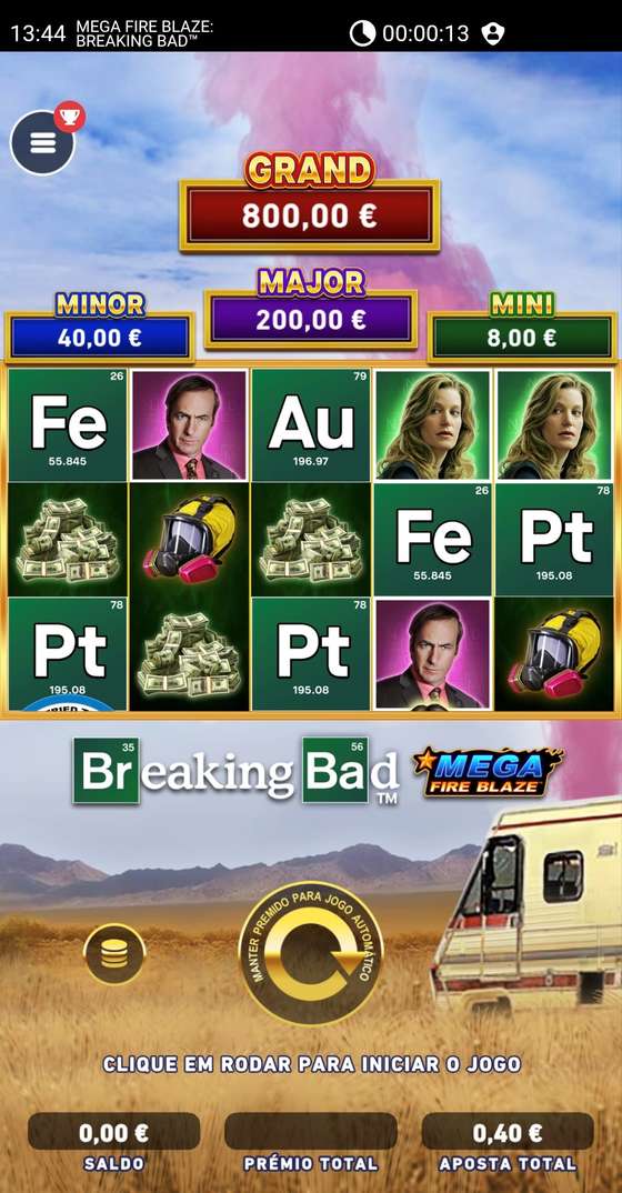 Free spins em utiliza&Atilde;&sect;&Atilde;&pound;o na slot Breaking Bad Mega Fire Blaze na app Placard