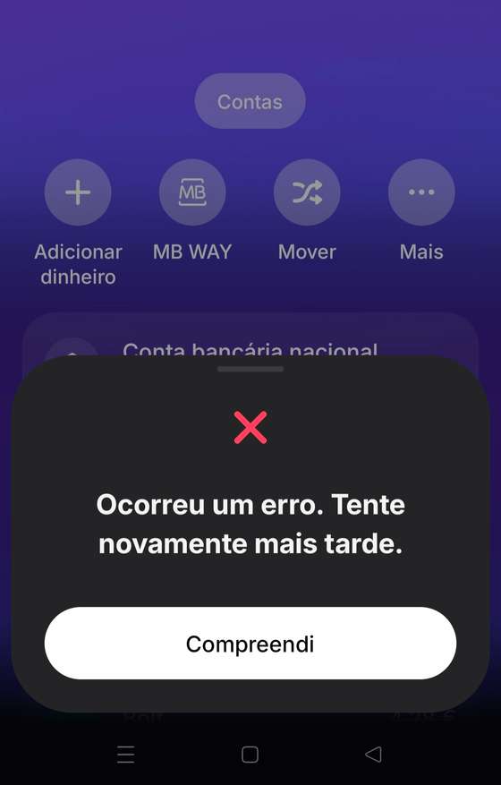 Revolut, instabilidade 20 de outubro de 2026