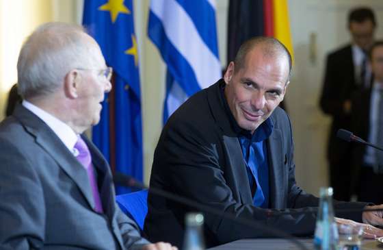 Greek finance minister Varoufakis in Germany