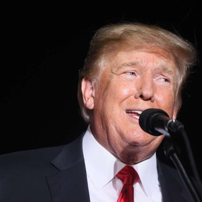 Donald Trump Holds Rally At Iowa State Fairgrounds