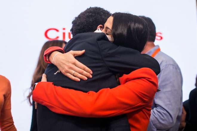 Ciudadanos Follows The Voting Results. Elections 4-m 2021 Madrid