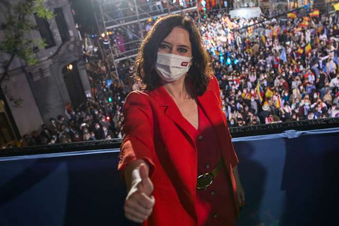 Pp Follows The Voting Results. Elections 4-m 2021 Madrid