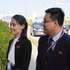 epa10857910 Kim Yo Jong (L), the younger sister of North Korean leader Kim Jong Un, arrives to the Vostochny cosmodrome outside of the town of Tsiolkovsky (former Uglegorsk), some 180 km north of Blagoveschensk in Amur region, Russia, 13 September 2023.  EPA/VLADIMIR SMIRNOV/SPUTNIK/KREMLIN POOL MANDATORY CREDIT
