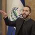 epa13310140 Salvadoran President Nayib Bukele, speaks during a press conference following an official meeting with Costa Rican President Laura Fernandez, in San Salvador, El Salvador, 16 October 2026. Fernandez is on an official visit to El Salvador from 16 to 18 October.  EPA/RODRIGO SURA