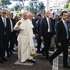 epa13300159 Pope Leo XIV (C) arrives at the Agostino Gemelli University Hospital in Rome, Italy, 13 October 2026. The medical center is preparing to receive Pope Leo XIV for planned lung surgery to extract a minor nodule, according to the Holy See Press Office.  EPA/ANGELO CARCONI