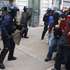 epa13276765 High school students face riot police during a protest over conditions in the education system in Montpellier, southern France, 02 October 2026.  EPA/HORCAJUELO GUILLAUME