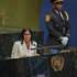 epa13258854 Acting President of Venezuela Delcy Eloina Rodriguez Gomez speaks during the General Debate of the 81st session of the United Nations General Assembly at United Nations Headquarters in New York, New York, USA, 23 September 2026.  EPA/SARAH YENESEL