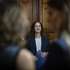 A ministra da Justiça, Rita Alarcão Júdice (C), entrega diplomas durante a cerimónia de receção aos novos conservadores, no Ministério da Justiça, em Lisboa, 04 de setembro de 2026. JOSÉ SENA GOULÃO/LUSA