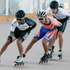 Diogo Marreiros (E), atleta de patinagem de velocidade, prepara-se para a qualificação para os jogos Olímpicos de inverno, em Lagos, 22 de março de 2021. (ACOMPANHA TEXTO DA LUSA DO DIA 03 DE ABRIL DE 2021). LUÍS FORRA/LUSA