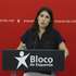 A coordenadora Nacional do Bloco de Esquerda (BE), Mariana Mortágua, fala aos jornalistas no final da Mesa Nacional do Bloco de Esquerda, em Lisboa 01 de outubro de 2023. ANTÓNIO COTRIM/LUSA
