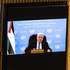 epa13259829 President of the State of Palestine Mahmoud Abbas appears on a screen as he speaks during a virtual address, since the US State Department refused to issue visas for the Palestinian delegation, during the General Debate of the 81st session of the United Nations General Assembly (UNGA) at United Nations Headquarters in New York, New York, USA, 24 September 2026.  EPA/LEV RADIN