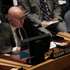 epa10136452 Russia&#039;s UN ambassador Vasily Nebenzya speaks at a United Nations Security Council meeting on the situation in Ukraine, at the United Nations headquarters in New York, New York, USA, 24 August 2022.  EPA/PETER FOLEY