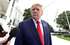 epa13294910 US President Donald Trump speaks to reporters before departing from the South Lawn of the White House in Washington, DC, USA, 10 October 2026. Trump is traveling to Clarksville, Tennessee, to attend a campaign rally in support of Republican candidates running in the November elections.  EPA/RON SACHS / POOL