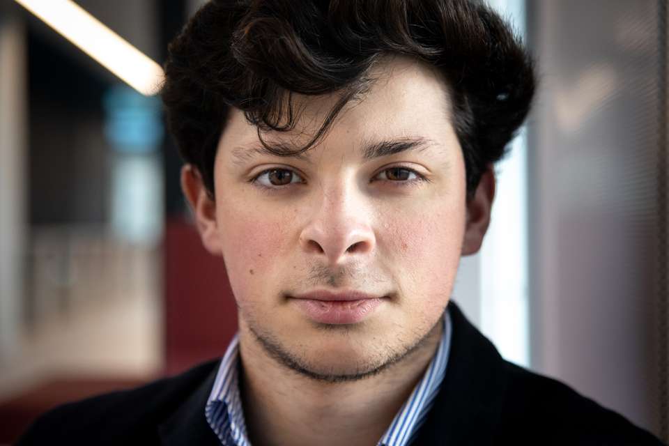 Conferência sobre o Futuro da Europa (COFOE) em Maastricht: Entrevista a João Pires de 20 anos, cidadão português presente no Painel de Cidadãos da Conferência sobre o Futuro da Europa em Maastricht. 11, 12 e 13 de Fevereiro de 2022 Países Baixos, Maastricht TOMÁS SILVA/OBSERVADOR