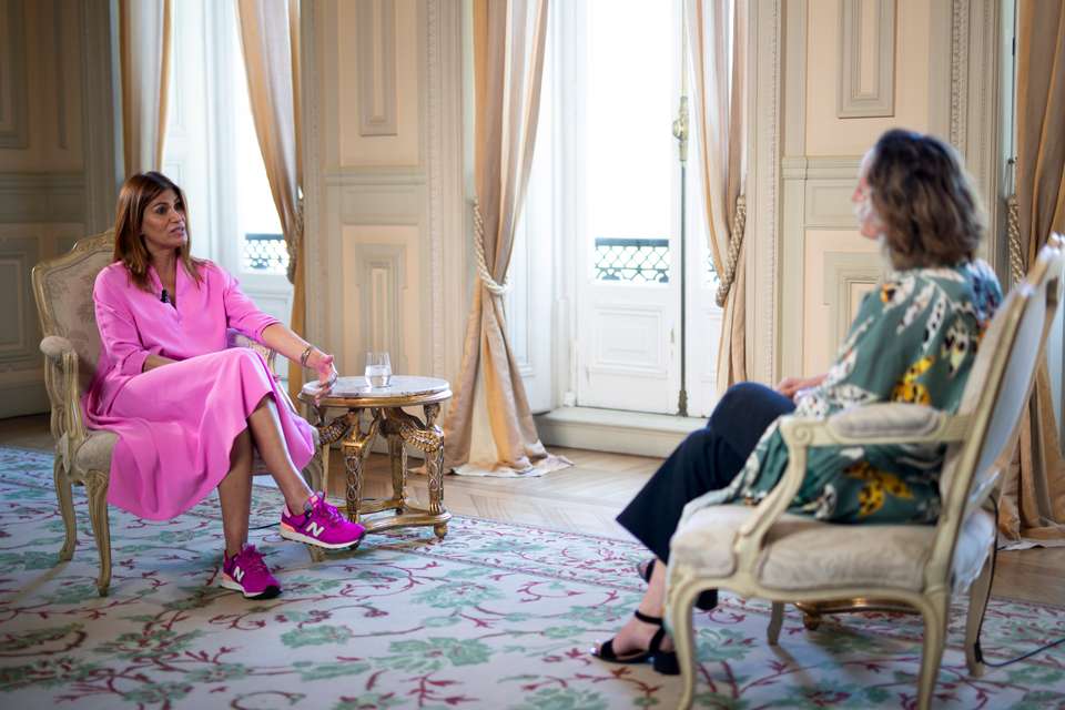 Entrevista com Liliana Campos, apresentadora, a propósito do tema da saúde mental, no hotel Pestana Palace. Lisboa, 26 de Maio de 2022. FILIPE AMORIM/OBSERVADOR