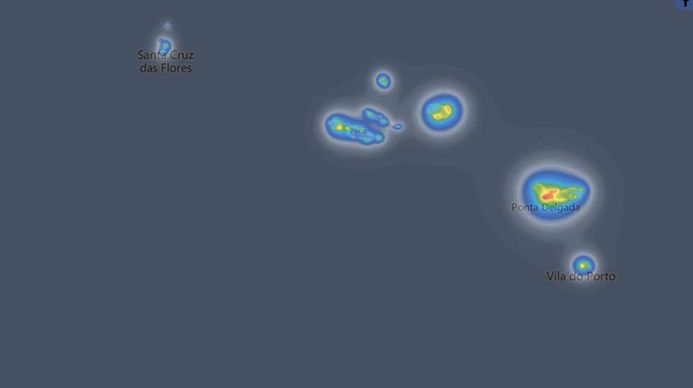 Poluição luminosa nos Açores