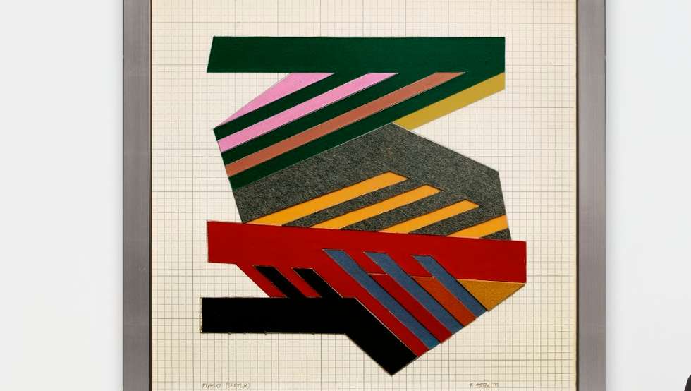 "Piaski", do artista Frank Stella, feita em 1936, integra uma exposição  patente até ao próximo dia 20 de novembro