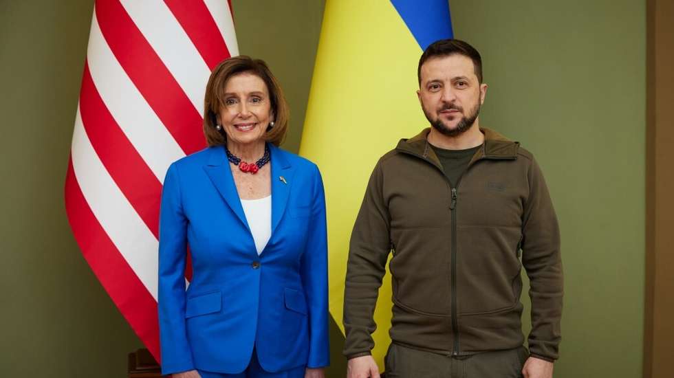 Volodymyr Zelensky - Nancy Pelosi meeting in Kyiv