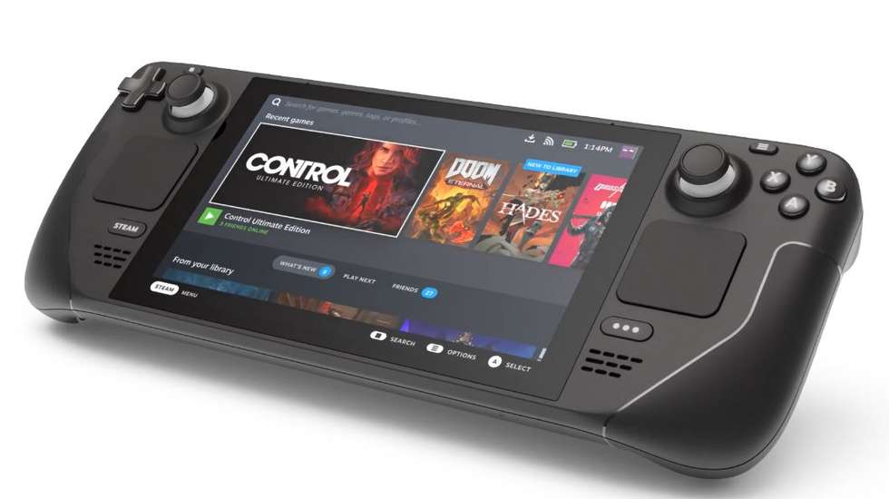 O Steam Deck tem botões e controlos analógicos como uma consola tradicional e terá também dois trackpads