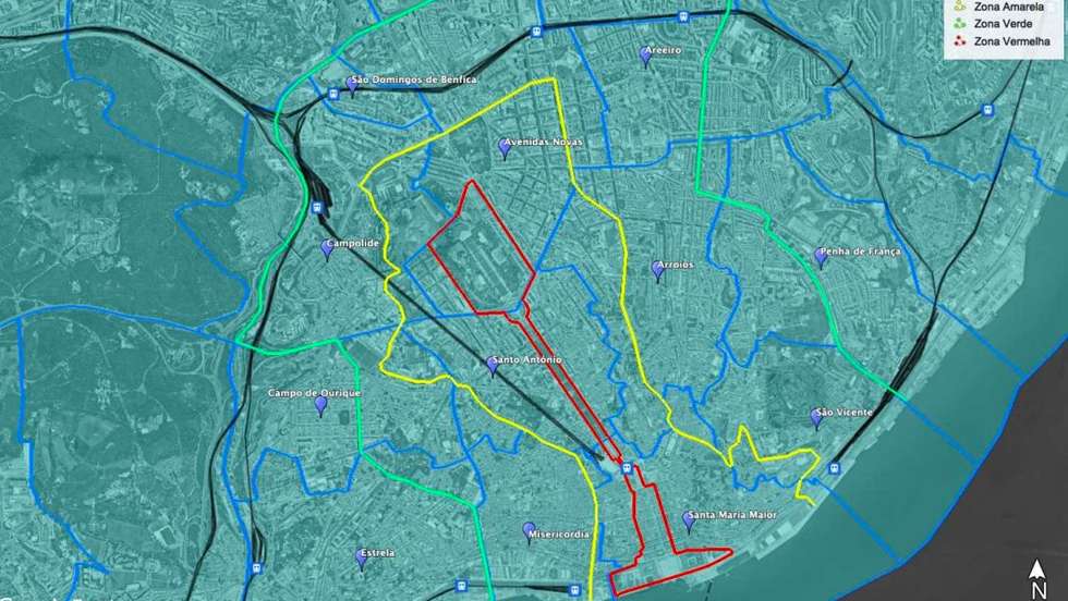 Plano de mobilidade inclui a criação de três zonas distintas: vermelha, amarela e verde.