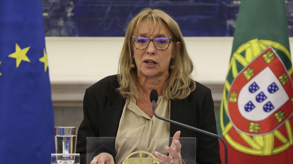 Maria do Rosário Palma Ramalho, ministra do Trabalho, Solidariedade e Segurança Social, durante a cerimónia de assinatura de Adenda ao Compromisso de Cooperação para o Setor Social e Solidário, biénio 2025-2026, na Residência Oficial do Palácio de São Bento, em Lisboa, 14 de abril de 2026. ANDRÉ KOSTERS/LUSA