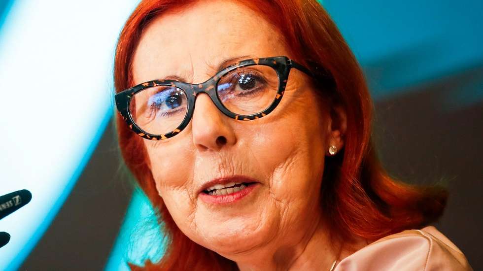 A ministra do Ambiente e Energia, Maria da Graça Carvalho, intervém na cerimónia que assinala a produção da primeira molécula de hidrogénio da EDP em Portugal, na Central Termoeléctrica do Ribatejo em Alenquer, 16 setembro de 2025. A iniciativa realiza-se no âmbito do projeto europeu FlexnConfu, financiado pelo programa Horizon Europe e será demonstrado o potencial desta tecnologia no panorama europeu, bem como o papel estratégico de Portugal na liderança da produção de hidrogénio e na transição energética. PAULO CUNHA/LUSA
