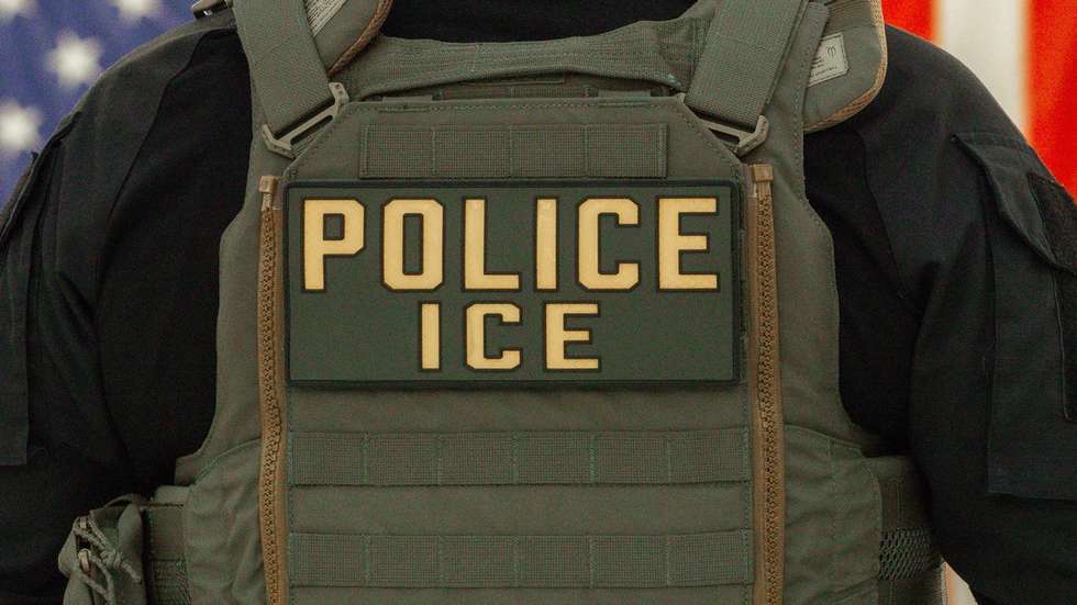 epa12844849 A US Immigration and Customs Enforcement (ICE) agent patrols the John F. Kennedy International Airport, amid congestion caused by the Department of Homeland Security (DHS) shutdown, in the Queens borough of New York, New York, USA, 23 March 2026. ICE agents have begun deploying to major US airports to assist the Transportation Security Administration (TSA) as a partial government shutdown triggers widespread security checkpoint delays. With the Department of Homeland Security (DHS) facing a funding lapse, TSA screeners and thousands of other federal employees are currently working without pay.  EPA/OLGA FEDOROVA