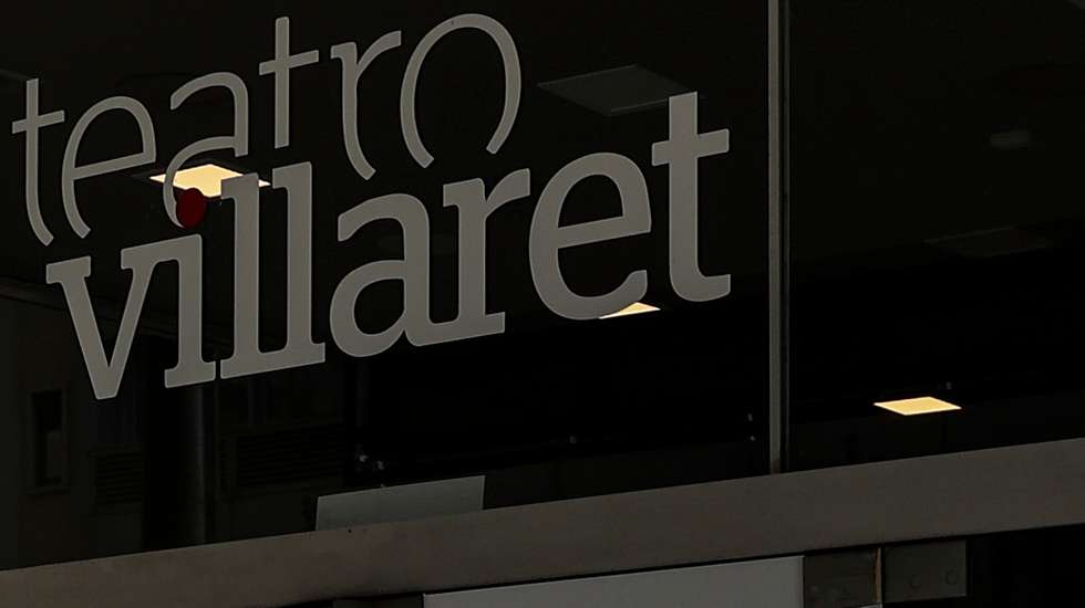 Logótipo do Teatro Villaret, Lisboa, 25 de outubro de 2022. CARLOS M. ALMEIDA/LUSA
