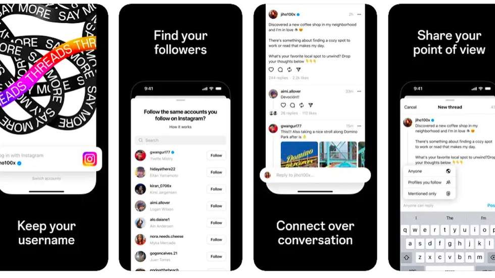 A aplicação é integrada com o Instagram, sendo possível herdar o mesmo nome de utilizador