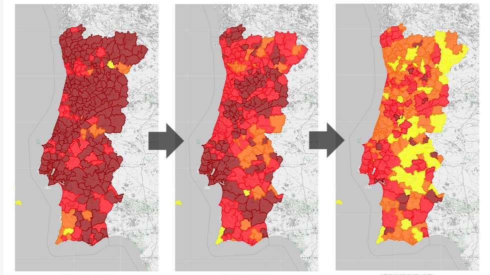 A incidência acumulada de novos casos diminuiu no último mês