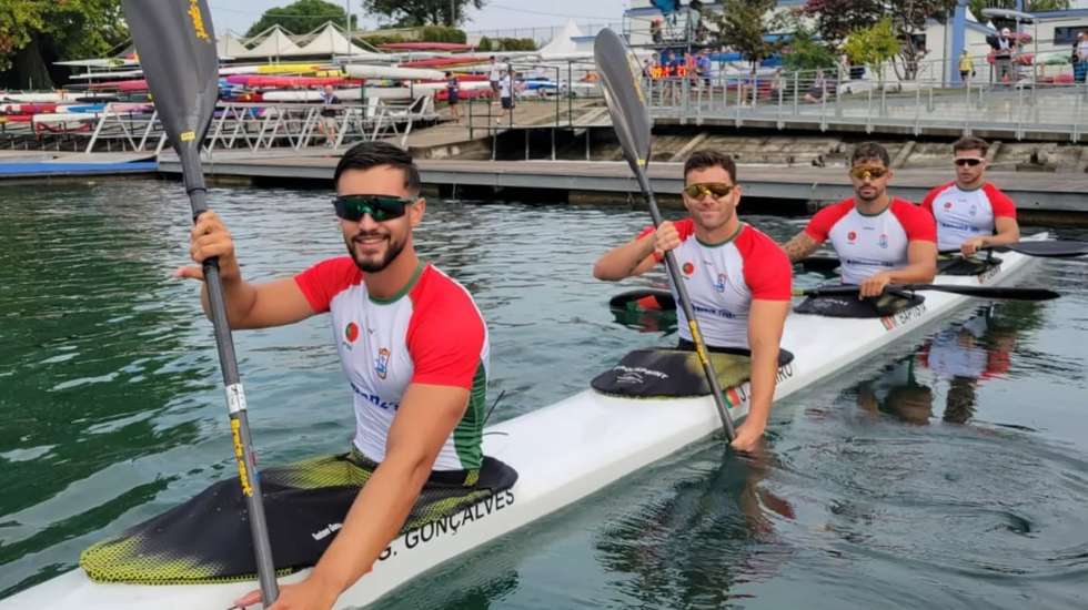 Gustavo Gonçalves, João Ribeiro, Messias Baptista e Pedro Casinha conseguiram vaga direta na final e conquistaram medalha de ouro na decisão do K4 500