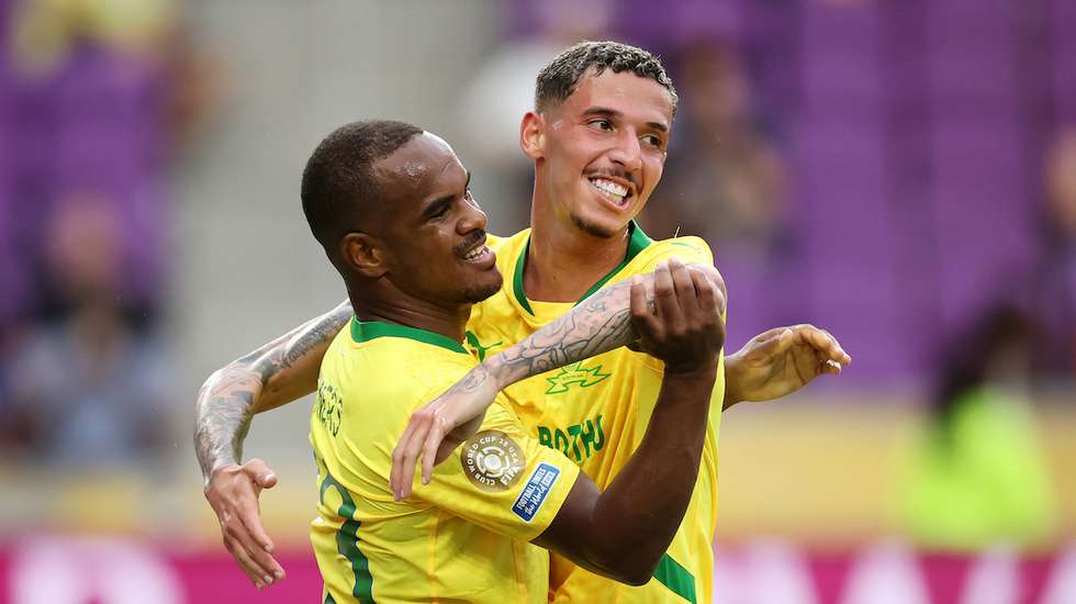 O avançado sul-africano marcou o único golo do jogo