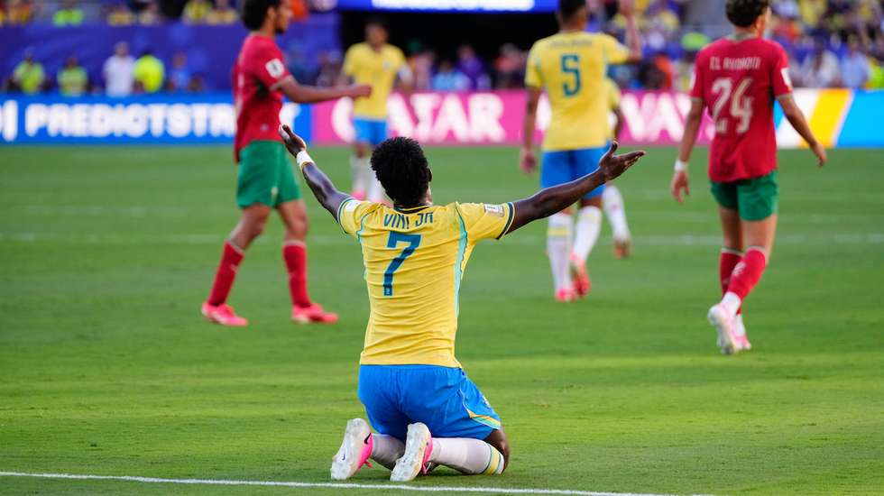 O avançado do Real Madrid marcou o único golo dos brasileiros