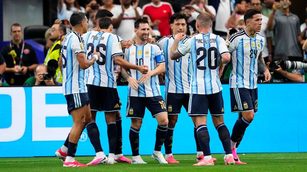 A Argentina jogará contra a Inglaterra no dia 15 de julho