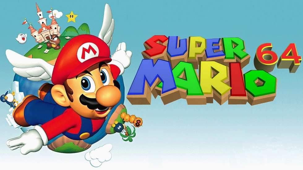 O "Super Mario 64" foi lançado em 1996