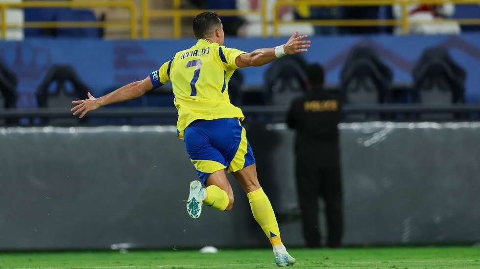 Ronaldo marcou frente ao Al Rayyan e foi determinante para o primeiro triunfo do Al Nassr na Champions asiática