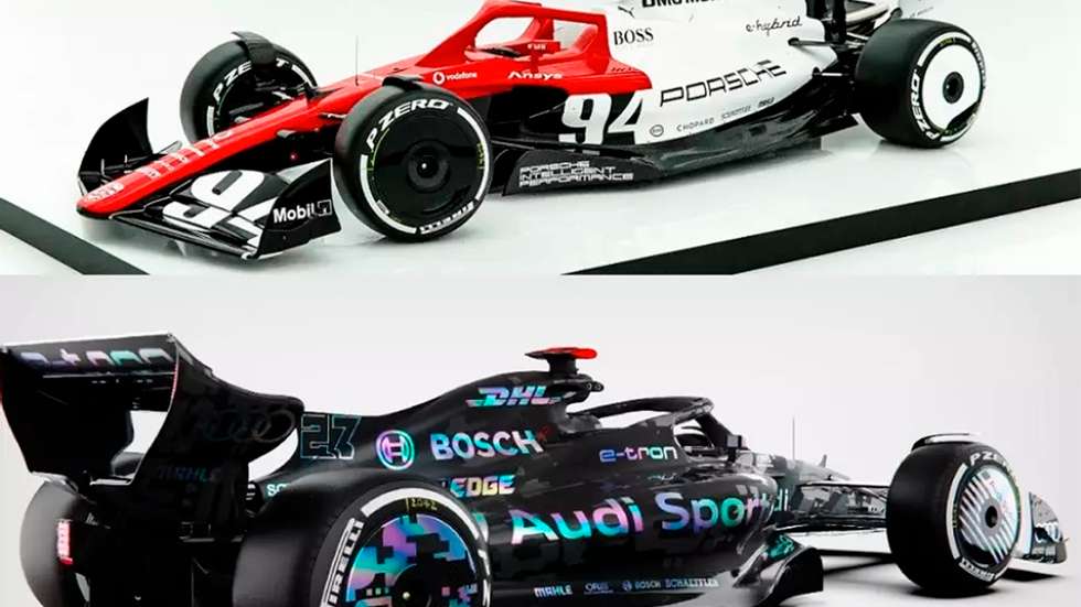 Ainda não há fotos ou desenhos oficiais dos F1 da Audi ou a que se vai associar a Porsche. Estas são apenas algumas das muitas interpretações que circulam na Internet