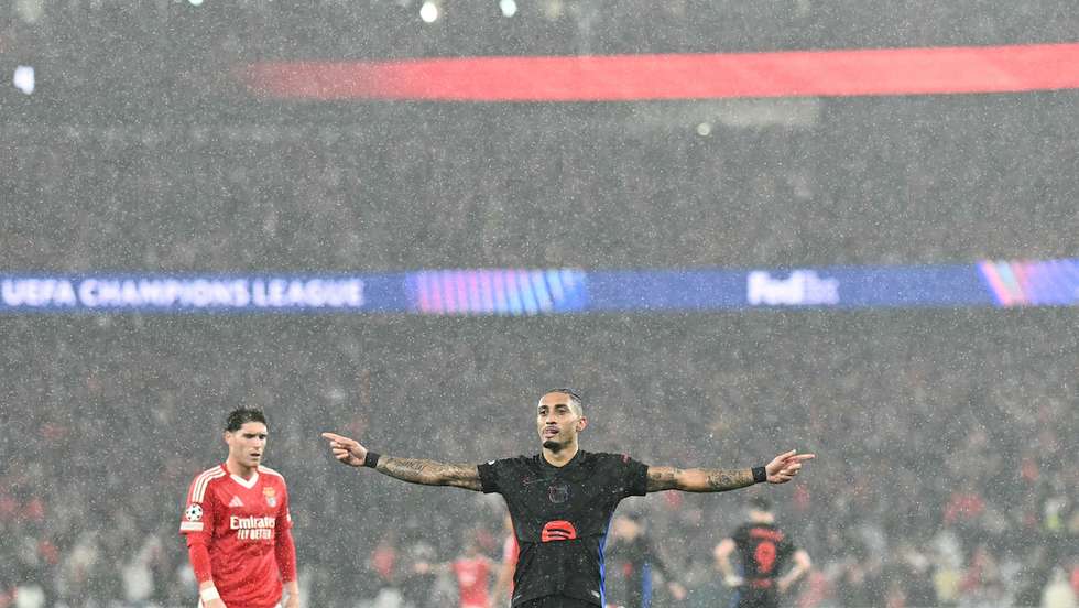 Raphinha marcou o golo que deu a vitória aos catalães, já nos descontos