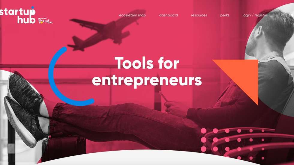 No Startup Hub é possível ter acesso a rondas de financiamento, oportunidades de trabalho, notícias, entre outros
