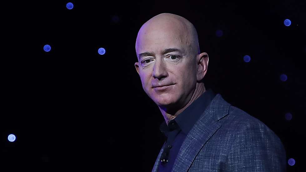 Blue Origin Founder Jeff Bezos Makes Announcement At Satellite 2019 Conference In DC