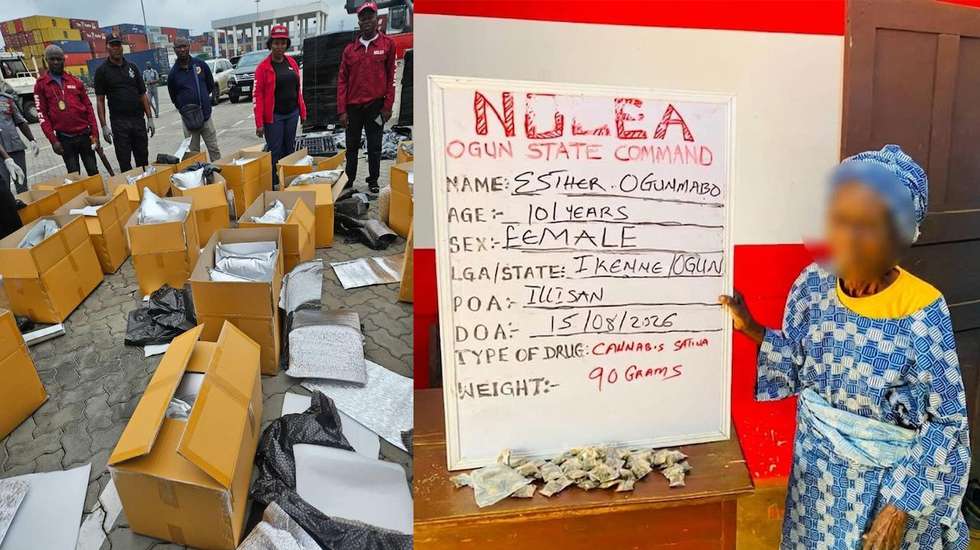 Detenção de Esther Ogunmabo faz parte de diversas operações anunciadas pela agência antidroga nas fronteiras terrestres e marítimas do país da África Ocidental