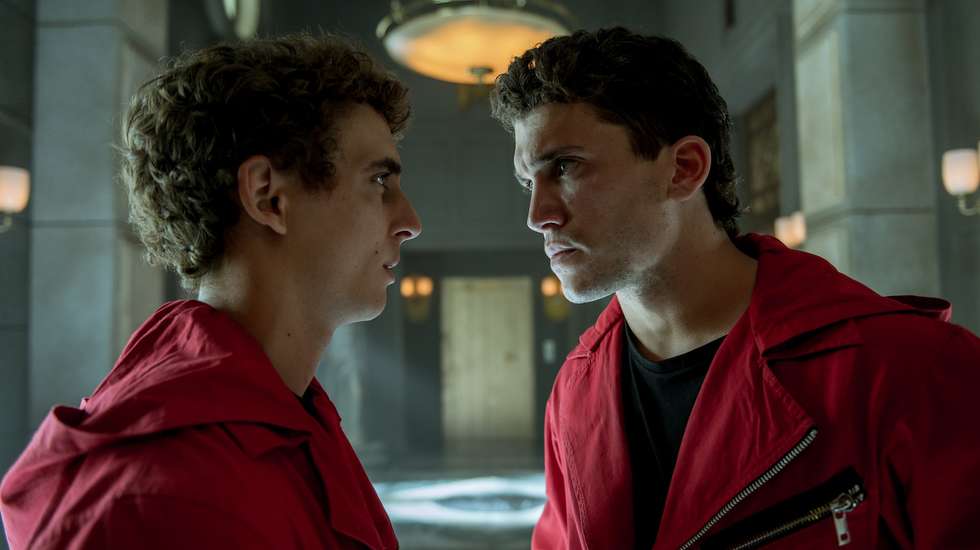Miguel Herrán (Rio) e Jaime Lorente (Denver), dois dos nomes mais populares de toda a série