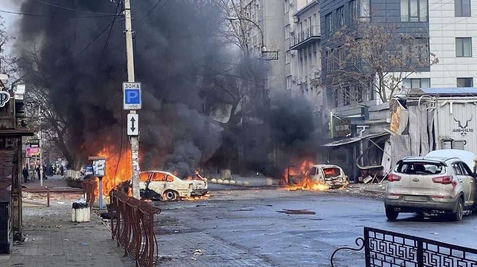 O presidente ucraniano partilhou imagens impressionantes no Telegram
