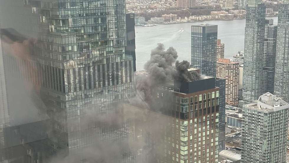 Incêndio no centro de Manhattan. 14 de novembro de 2024