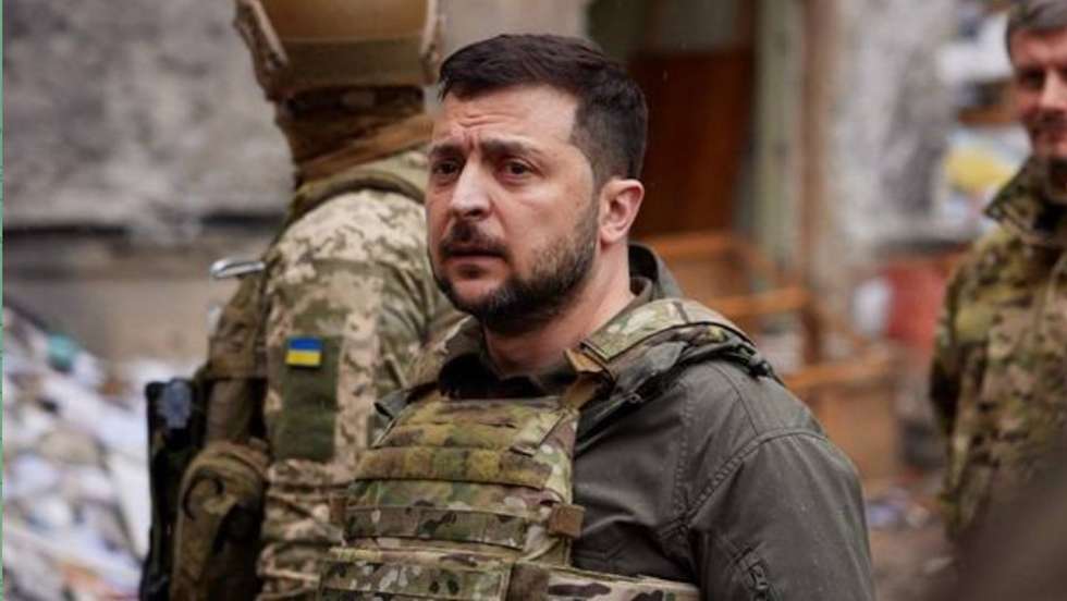 Zelensky em visita surpresa a Bahkmut