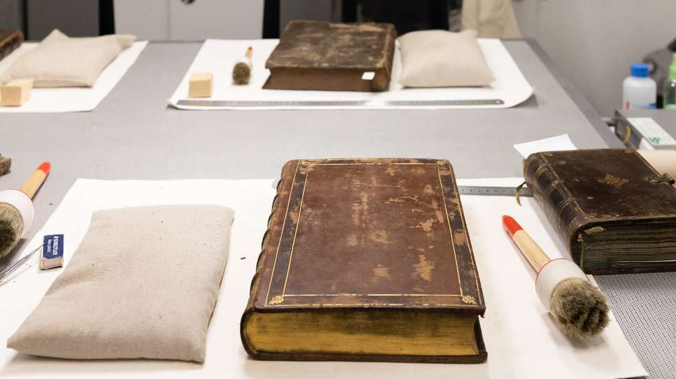 O acervo bibliográfico da Brotéria foi sendo reunido ao longo dos últimos 100 anos, integrando atualmente cerca de 160 mil volumes: 90 mil títulos pertencentes ao Fundo Geral, perto de 4.000 mil ao Fundo de Livro Antigo — publicados até ao ano de 1800 — e cerca de 65 mil periódicos