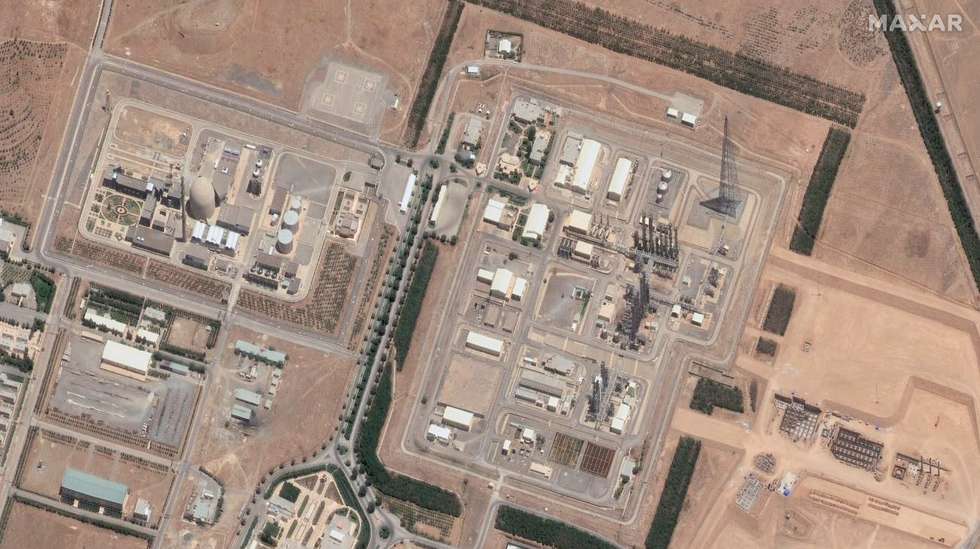 epa12182834 A handout satellite image made available by Maxar Technologies shows the Arak nuclear facility, Iran, 14 June 2025 (issued 18 June 2025). Israel has been conducting strikes across Iran since 13 June, targeting nuclear, military and energy facilities, prompting Iran to launch retaliatory waves of missiles and drones toward Israel.  EPA/MAXAR TECHNOLOGIES HANDOUT -- MANDATORY CREDIT: SATELLITE IMAGE 2025 MAXAR TECHNOLOGIES -- THE WATERMARK MAY NOT BE REMOVED/CROPPED --HANDOUT EDITORIAL USE ONLY/NO SALES