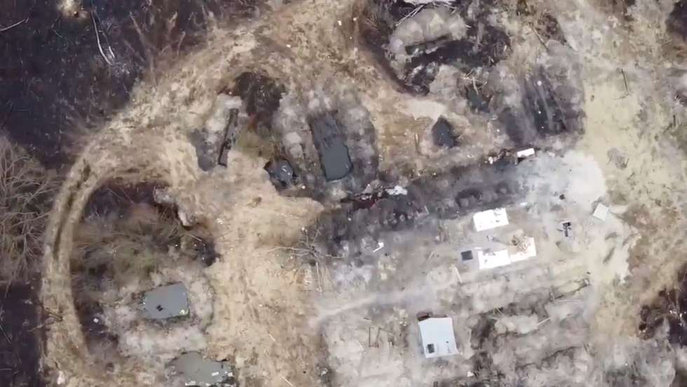 Trincheiras na Floresta Vermelha, Chernobyl